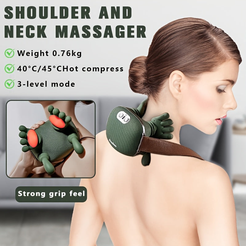 Multifunctional Massager, It Has a Heating Function, Effectively, Relaxes Muscles, And Provides a Soothing Effect. It Is Suitable for Use on The Neck, Shoulders, And Abdomen. The Perfect Gift for Someone. Birthday Gift, Holiday Gift