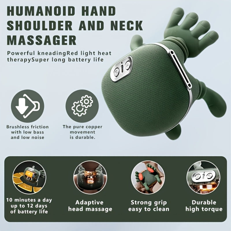 Multifunctional Massager, It Has a Heating Function, Effectively, Relaxes Muscles, And Provides a Soothing Effect. It Is Suitable for Use on The Neck, Shoulders, And Abdomen. The Perfect Gift for Someone. Birthday Gift, Holiday Gift