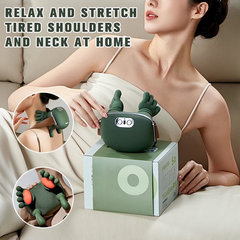Multifunctional Massager, It Has a Heating Function, Effectively, Relaxes Muscles, And Provides a Soothing Effect. It Is Suitable for Use on The Neck, Shoulders, And Abdomen. The Perfect Gift for Someone. Birthday Gift, Holiday Gift