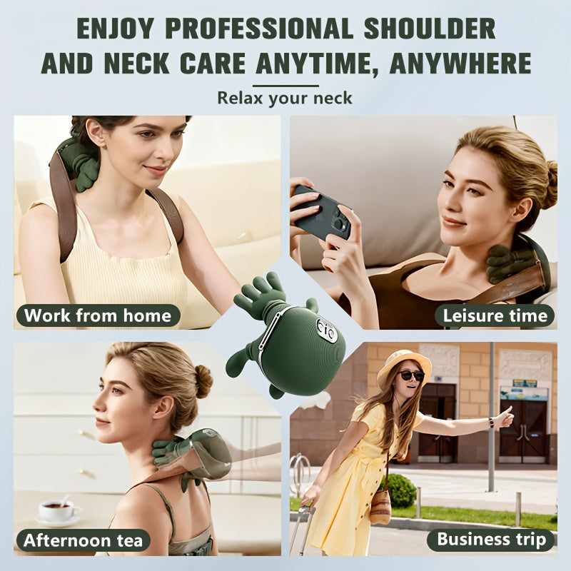Multifunctional Massager, It Has a Heating Function, Effectively, Relaxes Muscles, And Provides a Soothing Effect. It Is Suitable for Use on The Neck, Shoulders, And Abdomen. The Perfect Gift for Someone. Birthday Gift, Holiday Gift