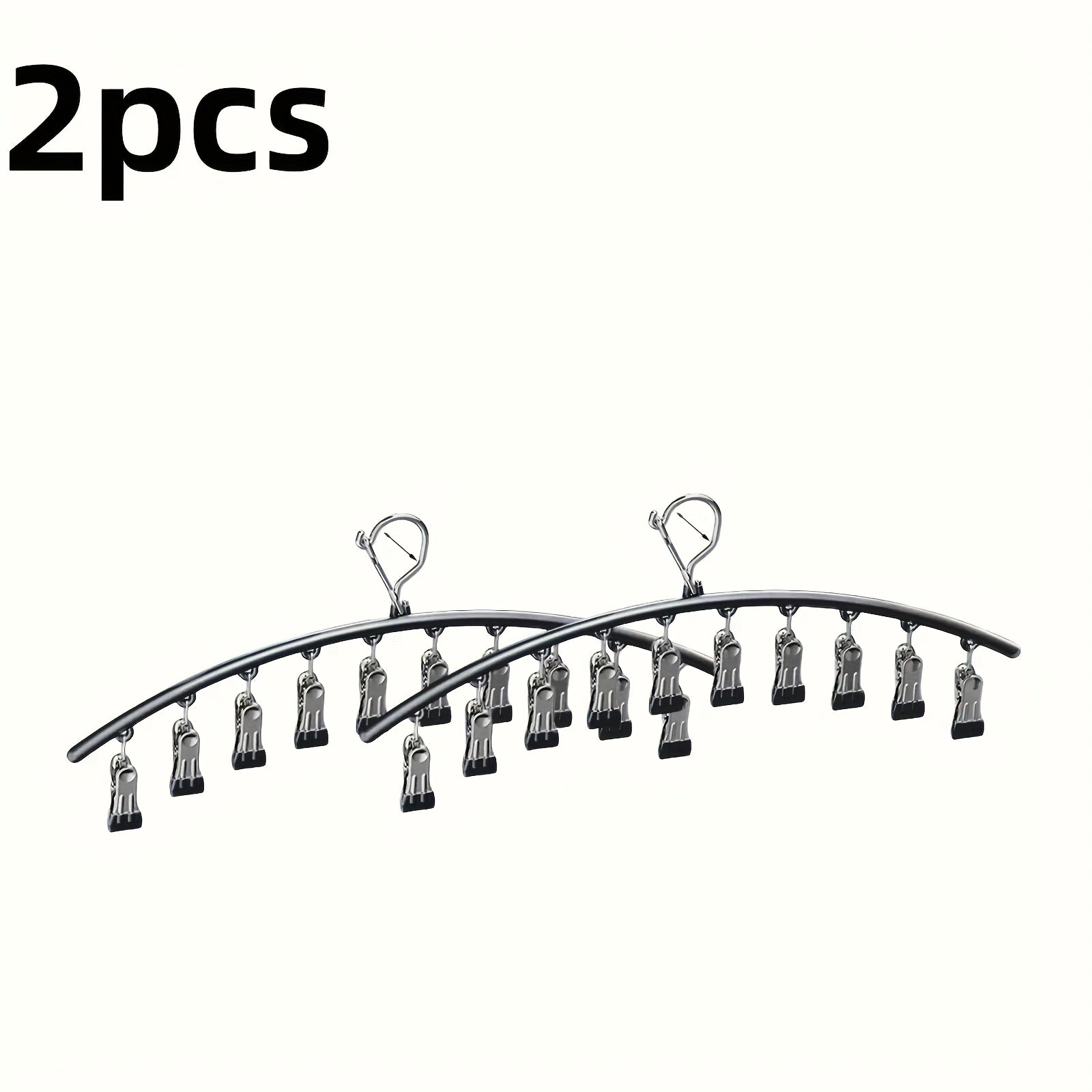 4pcs/2pcs/1pc, Space-saving Curved Hangers, Suitable For Yoga Pants And Leggings - Comes With 10 Closet Organizing Clips, Ideal For Pants And Socks Display In Clothing Stores