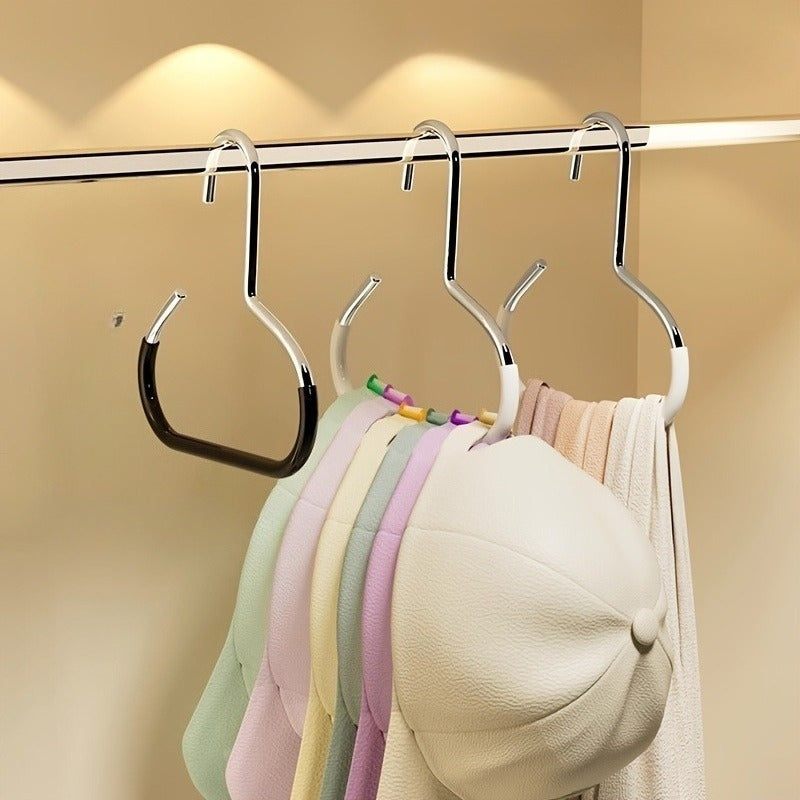 [Magic Hanger | No-Mark] 8-Hat Capacity Magic Hanger | No-Mark Adhesive, Space-Saving Organizer for Baseball Caps, Dorm, Closet & Home | Durable Plastic, Multi-Functional, Sleek Design, No-Drill Installation, Sturdy Construction